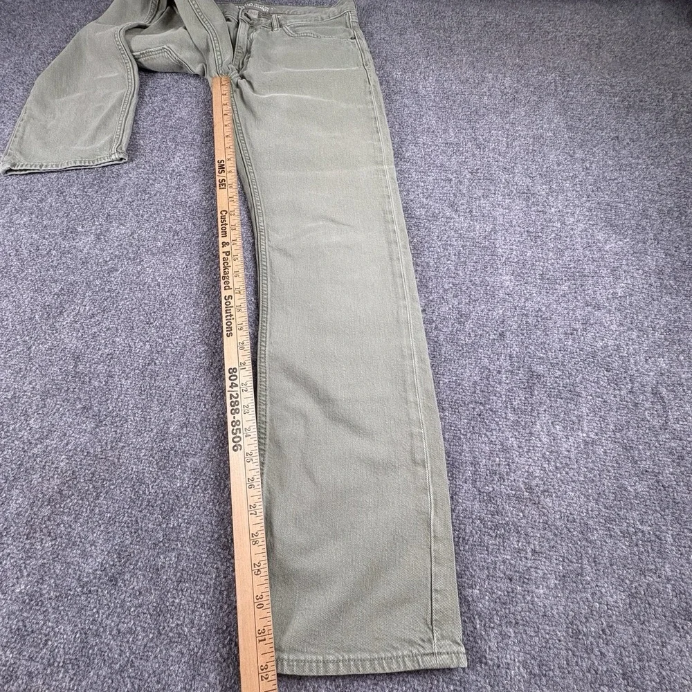 Banana Republic Vintage Straight Jeans Men's 32x32 Green Workwear Heritage